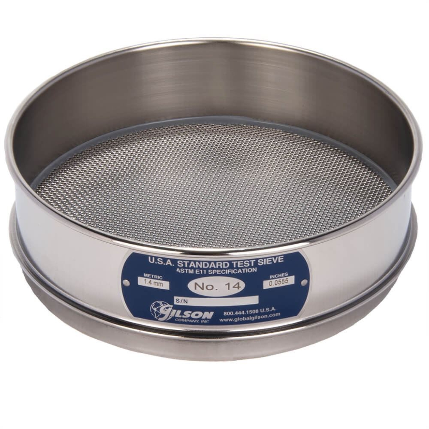 Picture of 8in Sieve, All Stainless, Full-Height, No.14