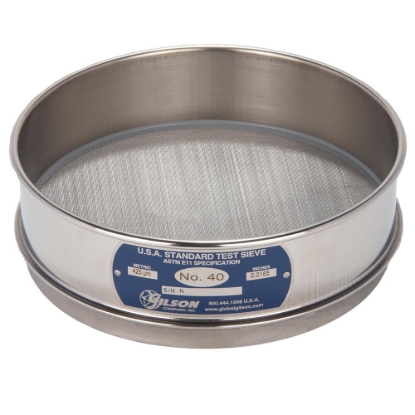 Picture of 8in Sieve, All Stainless, Full-Height, No.40