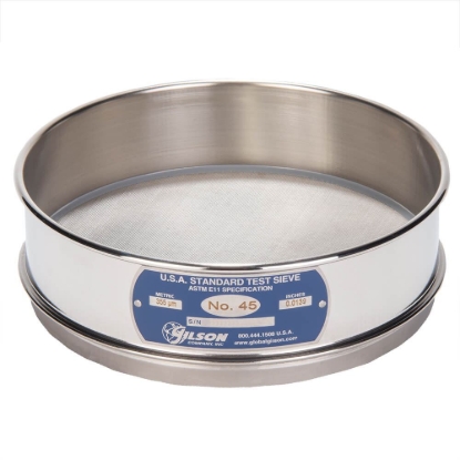 Picture of 8in Sieve, All Stainless, Full-Height, No.45