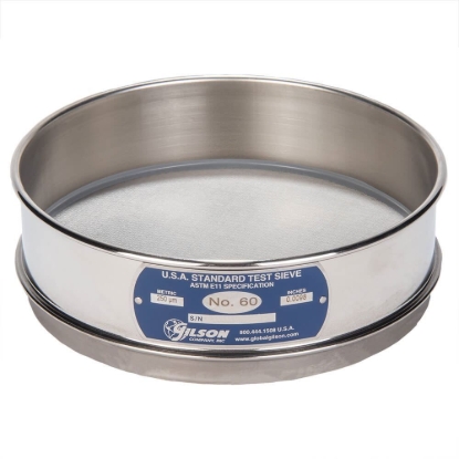 Picture of 8in Sieve, All Stainless, Full-Height, No.60