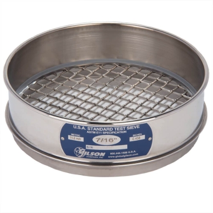 Picture of 8in Sieve, All Stainless, Full-Height, 7/16in