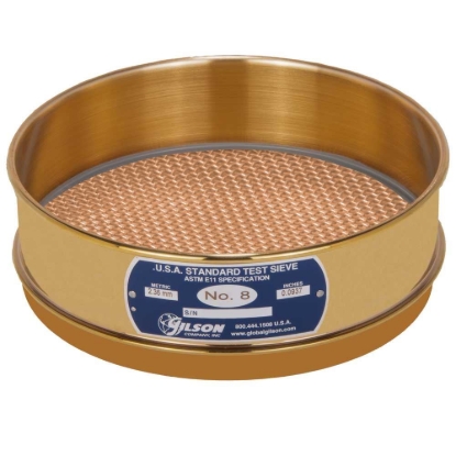 Picture of 8in Sieve, All Brass, Full-Height, No.8