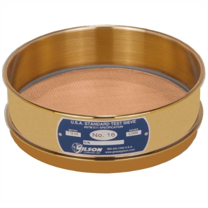 Picture of 8in Sieve, All Brass, Full-Height, No.16