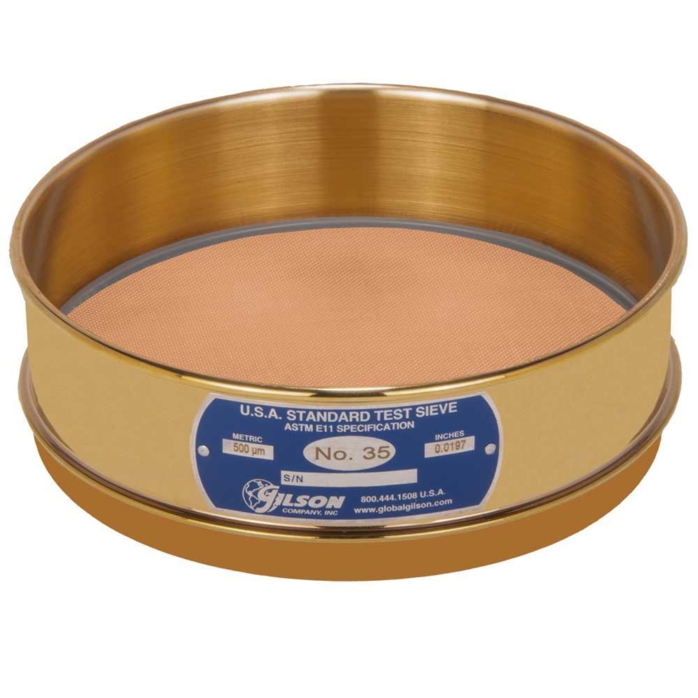 Picture of 8in Sieve, All Brass, Full-Height, No.35