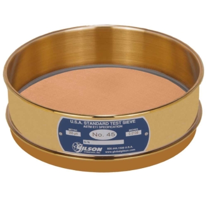 Picture of 8in Sieve, All Brass, Full-Height, No.45