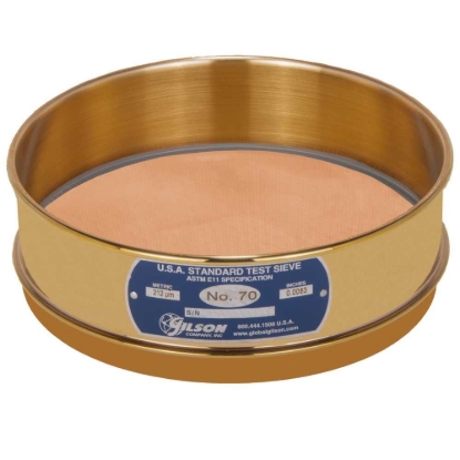 Picture of 8in Sieve, All Brass, Full-Height, No.70