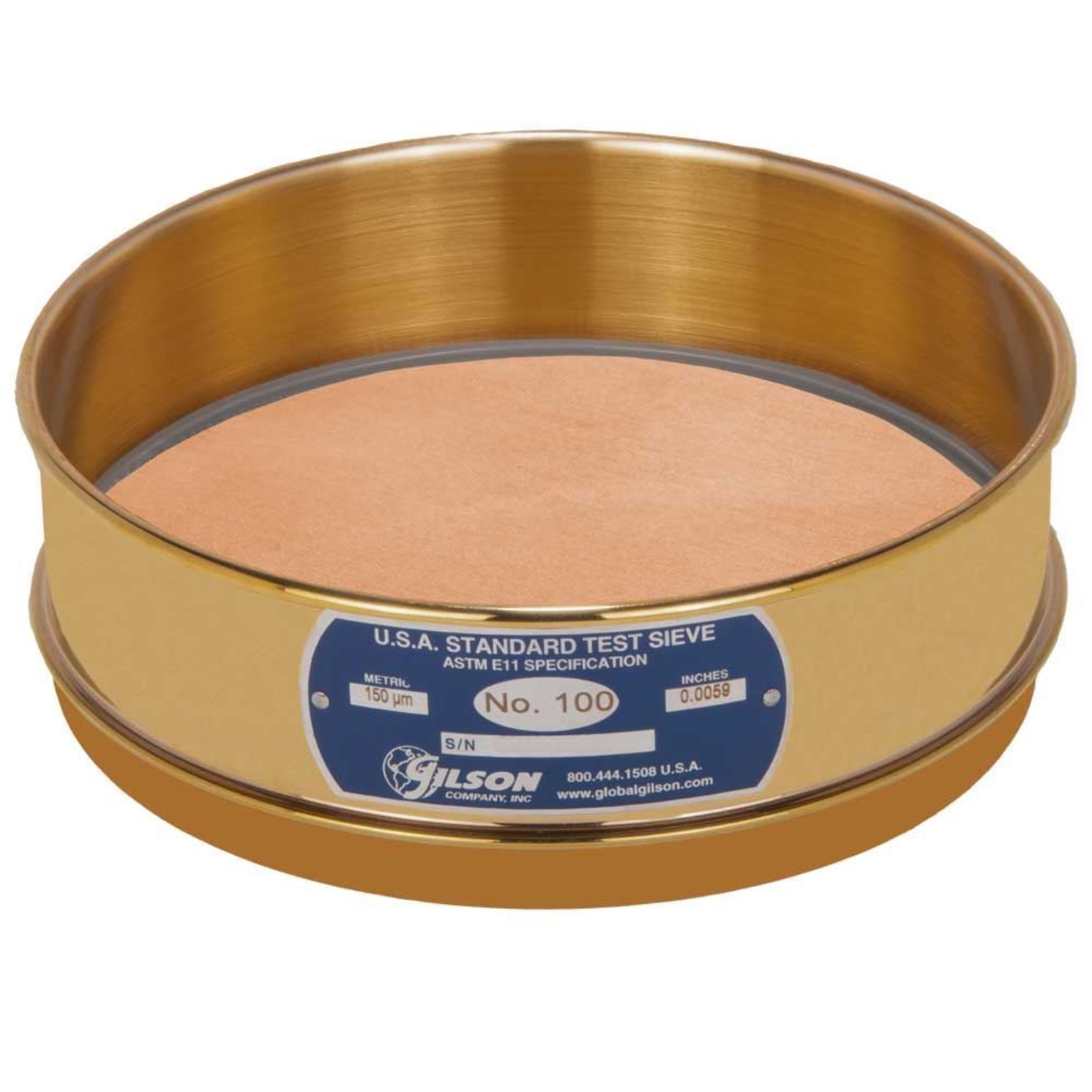 Picture of 8in Sieve, All Brass, Full-Height, No.100
