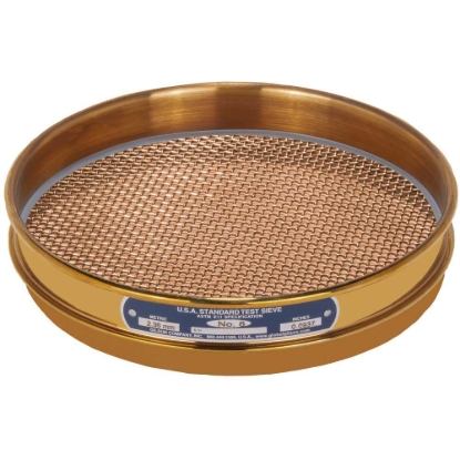 Picture of 8in Sieve, All Brass, Half-Height, No.8