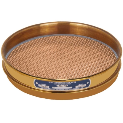 Picture of 8in Sieve, All Brass, Half-Height, No.10
