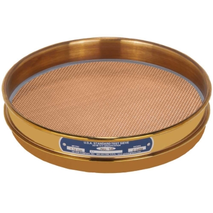Picture of 8in Sieve, All Brass, Half-Height, No.16