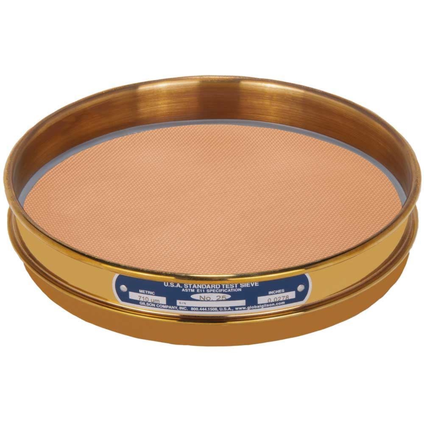 Picture of 8in Sieve, All Brass, Half-Height, No.25