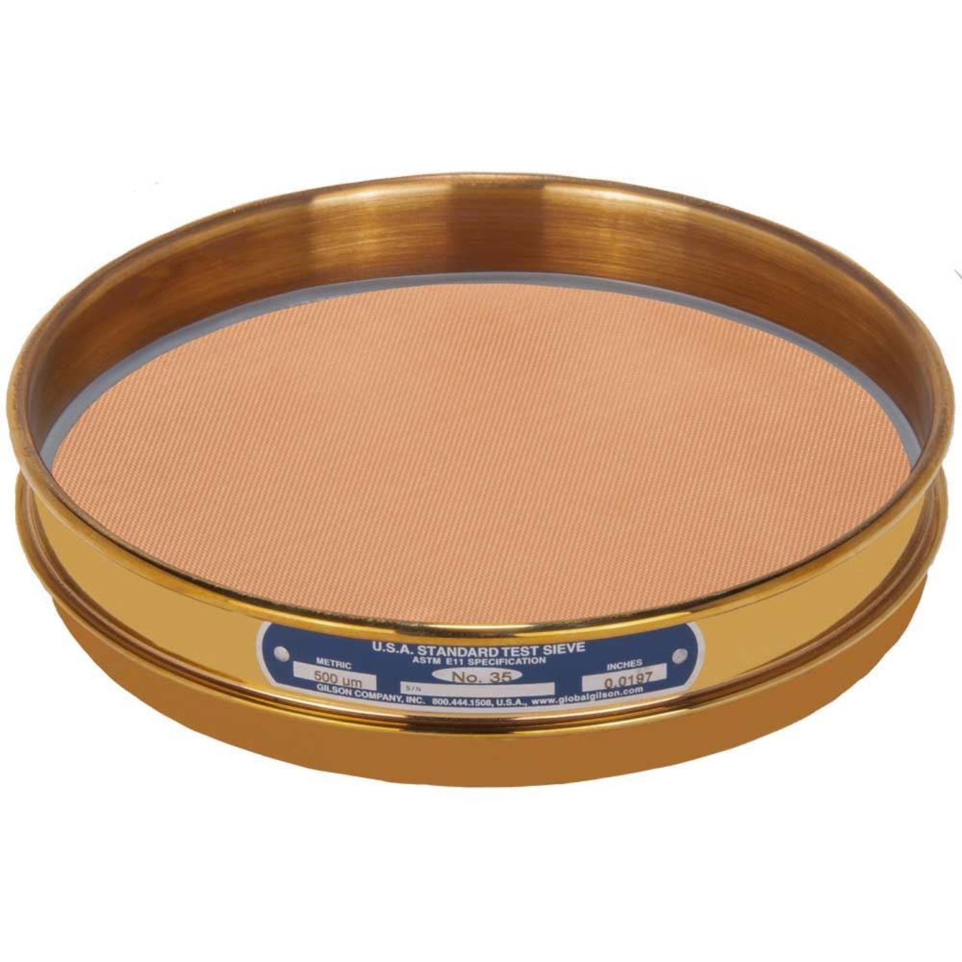 Picture of 8in Sieve, All Brass, Half-Height, No.35