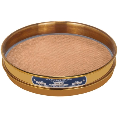 Picture of 8in Sieve, All Brass, Half-Height, No.40