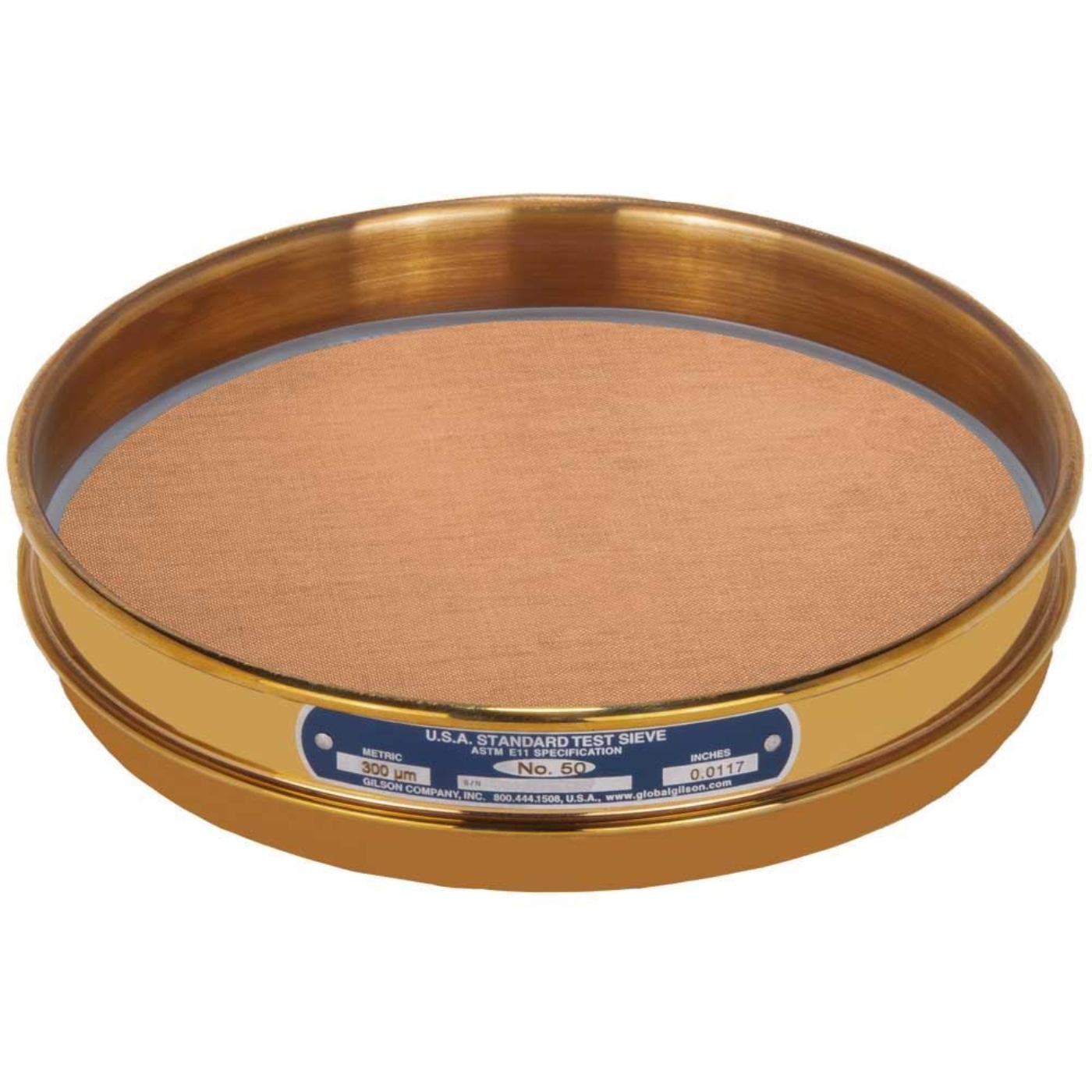 Picture of 8in Sieve, All Brass, Half-Height, No.50