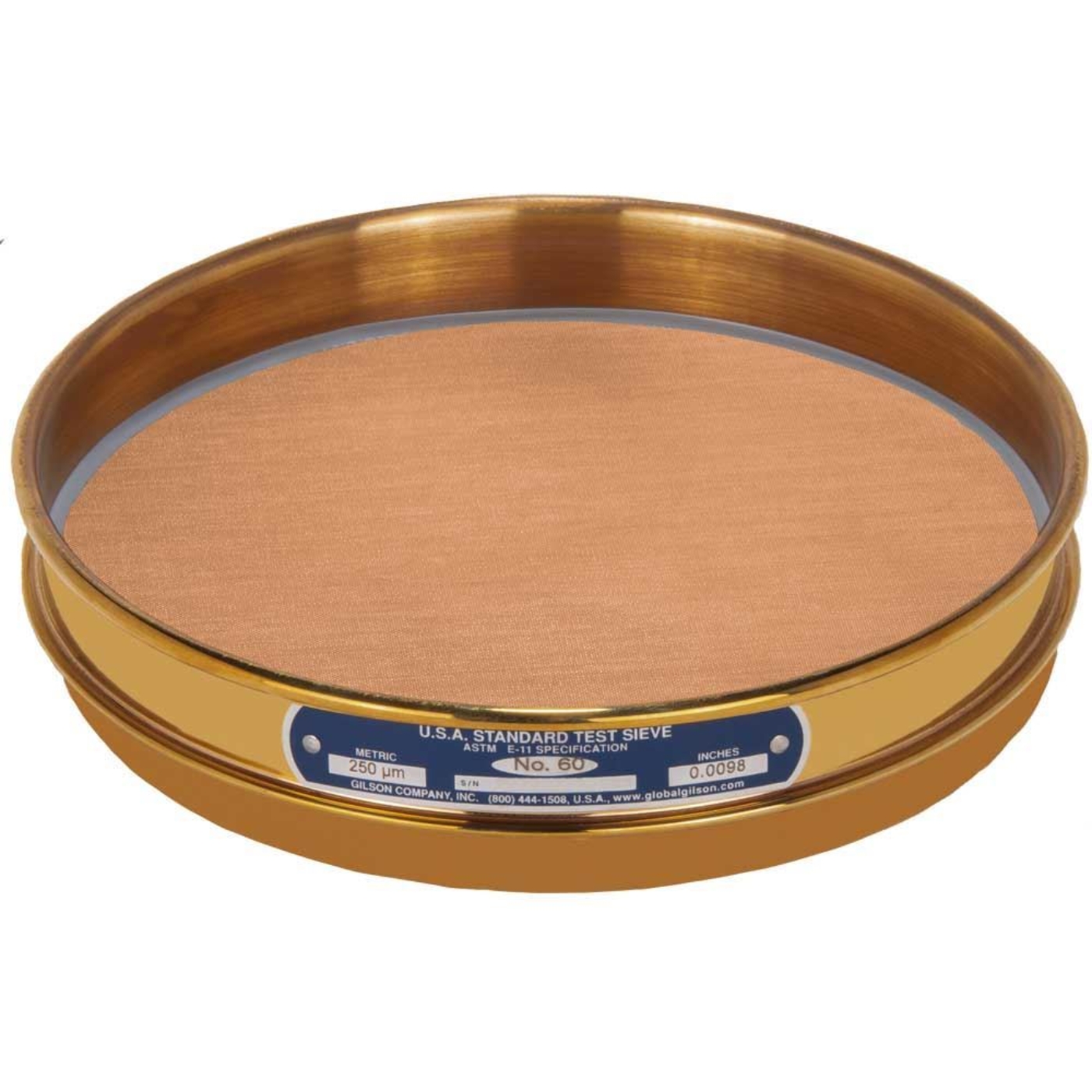 Picture of 8in Sieve, All Brass, Half-Height, No.60