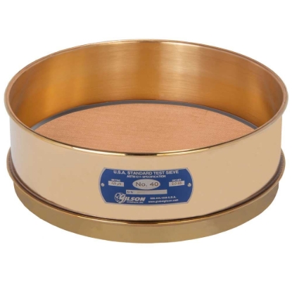 Picture of 12in Sieve, All Brass, Full-Height, No.40