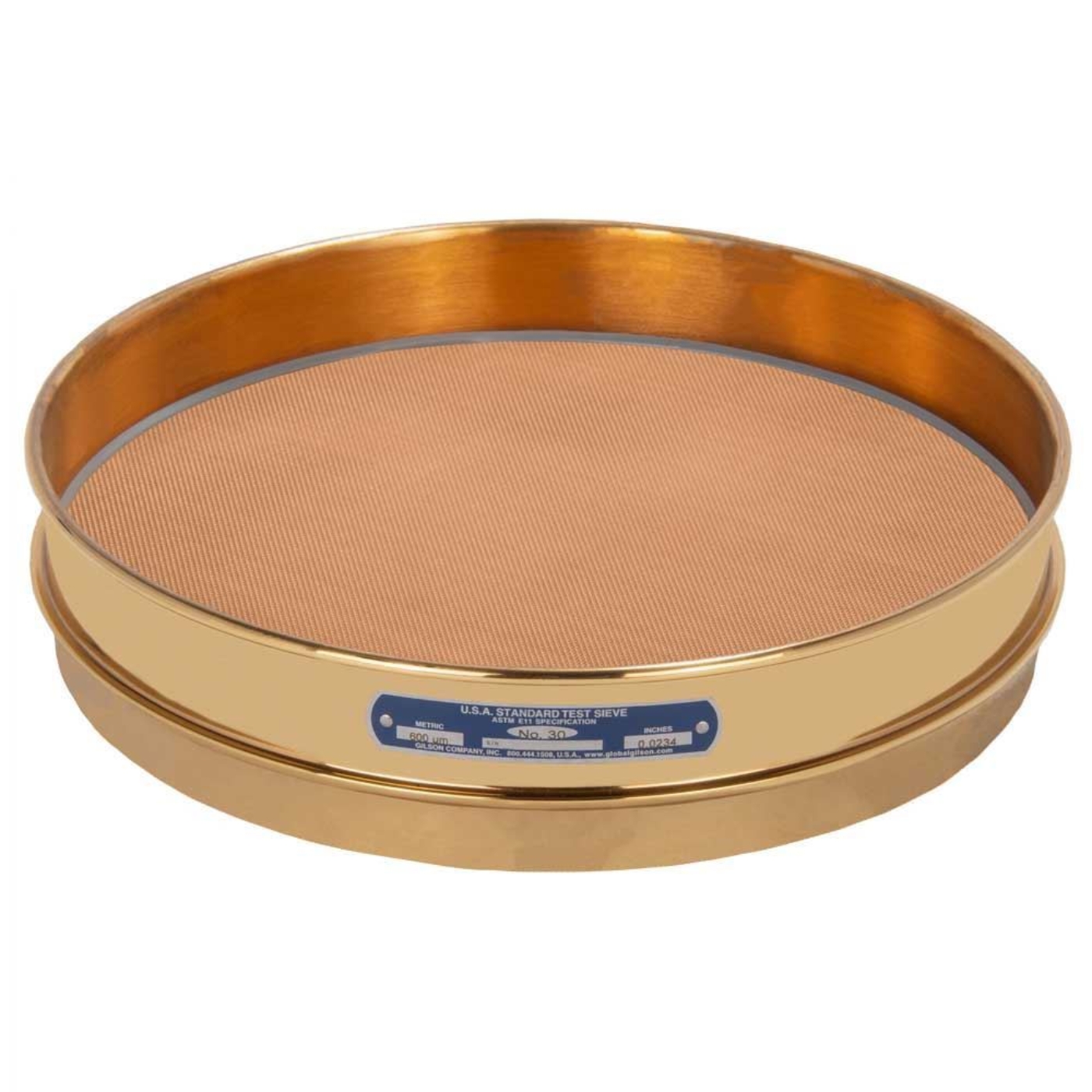 Picture of 12in Sieve, All Brass, Half-Height, No.30