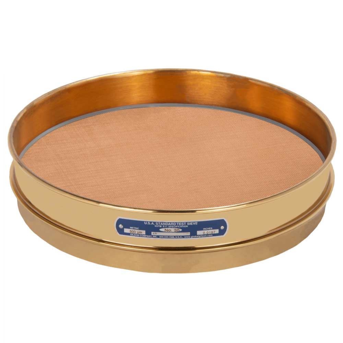 Picture of 12in Sieve, All Brass, Half-Height, No.35