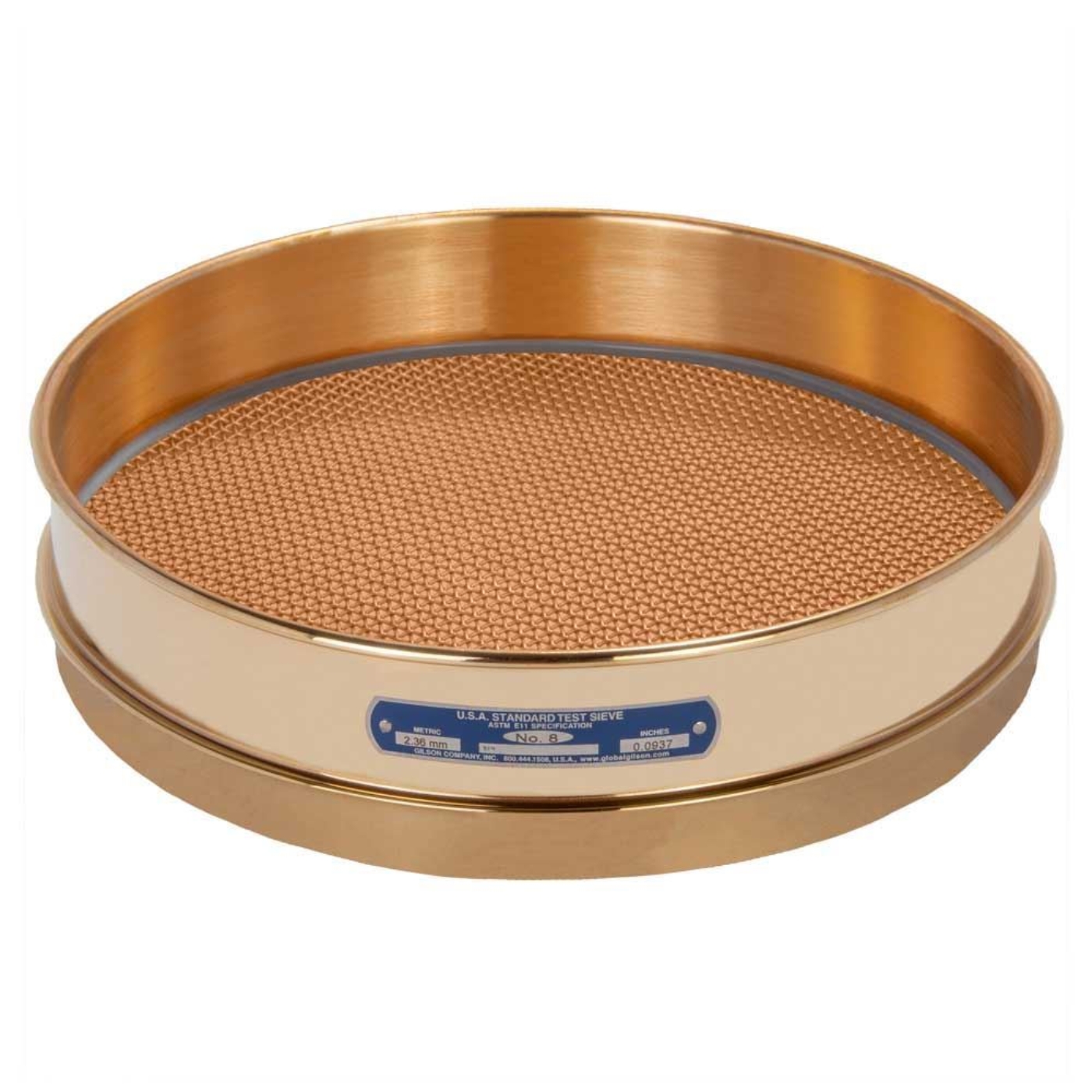 Picture of 12in Sieve, All Brass, Intermediate-Height, No.8