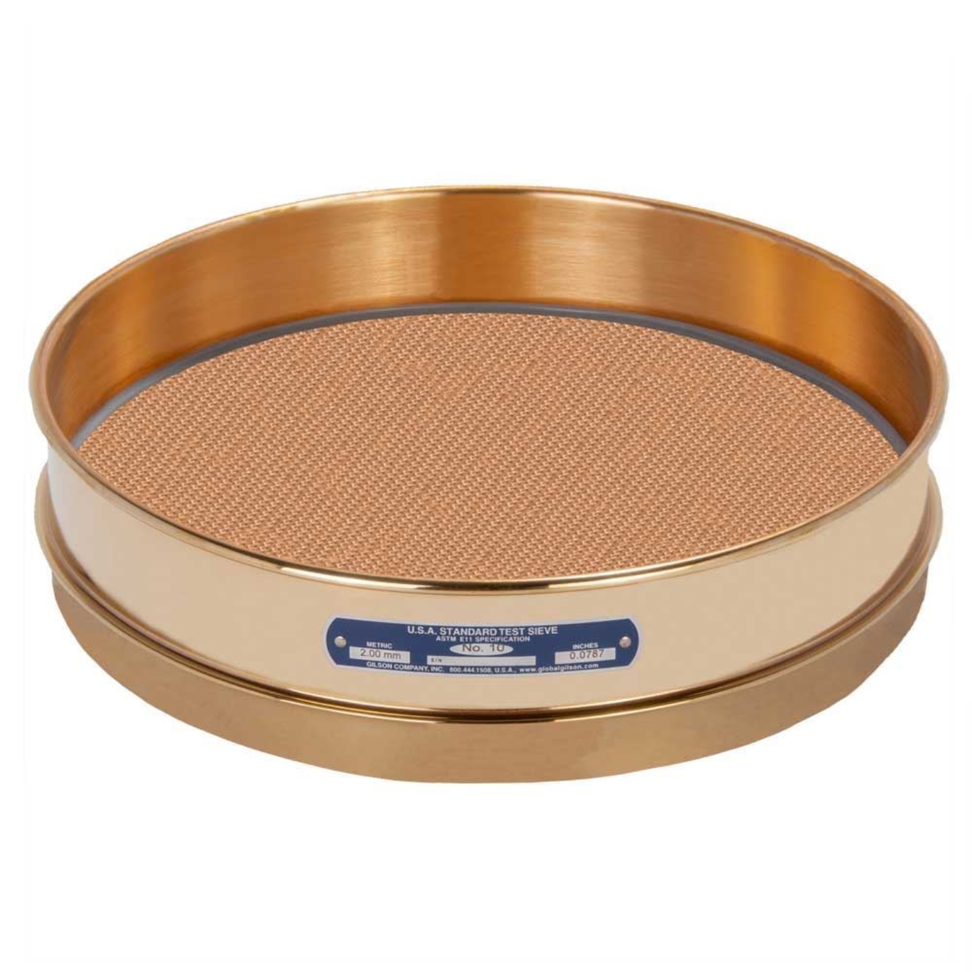 Picture of 12in Sieve, All Brass, Intermediate-Height, No.10