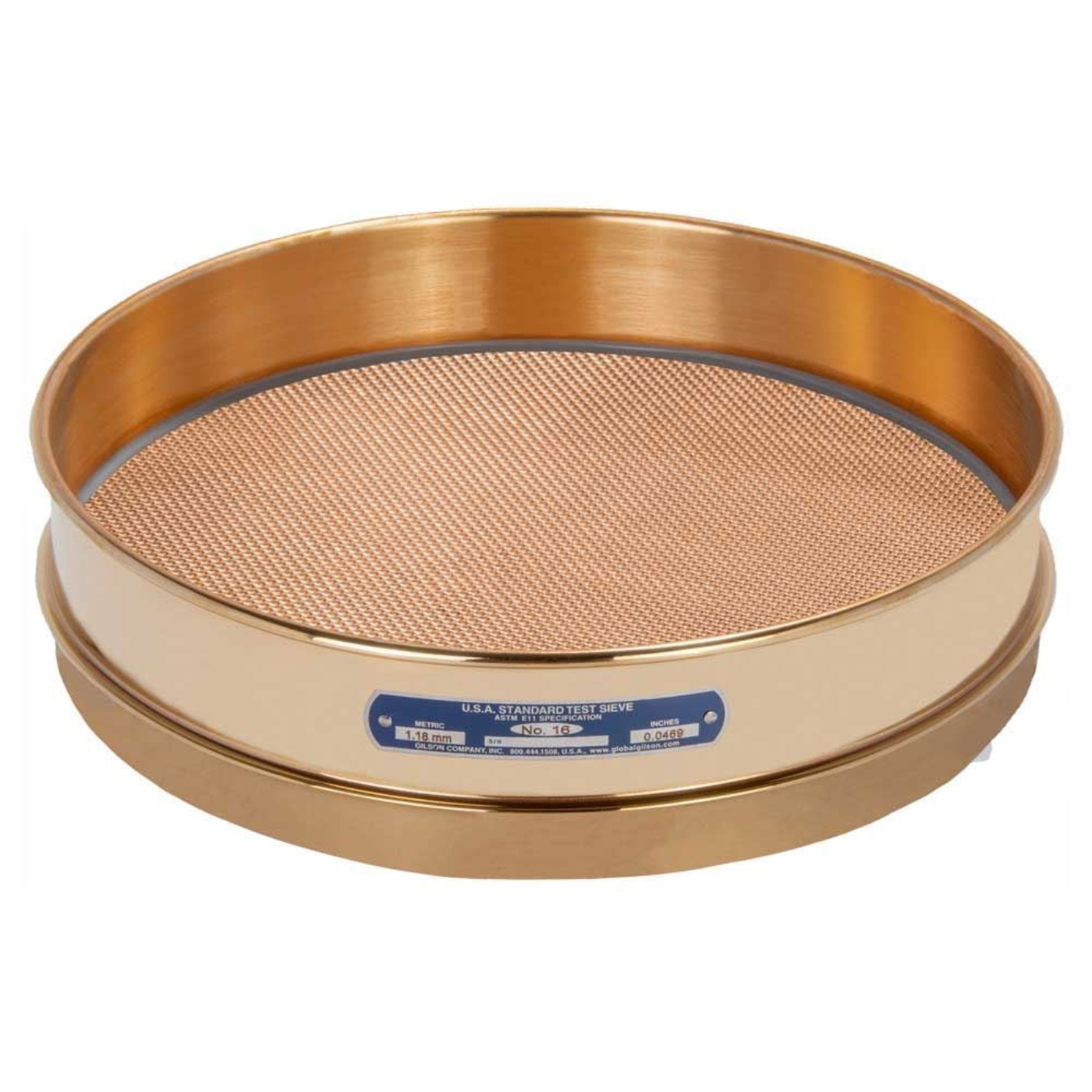 Picture of 12in Sieve, All Brass, Intermediate-Height, No.16