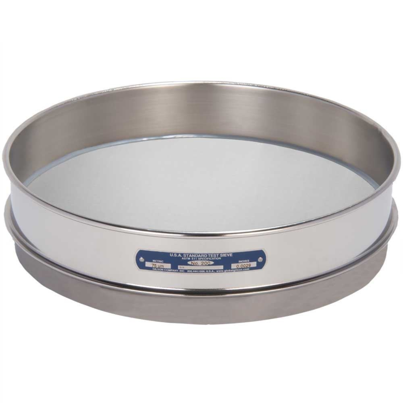 Picture of 12in Sieve, All Stainless, Intermediate-Height, No.200