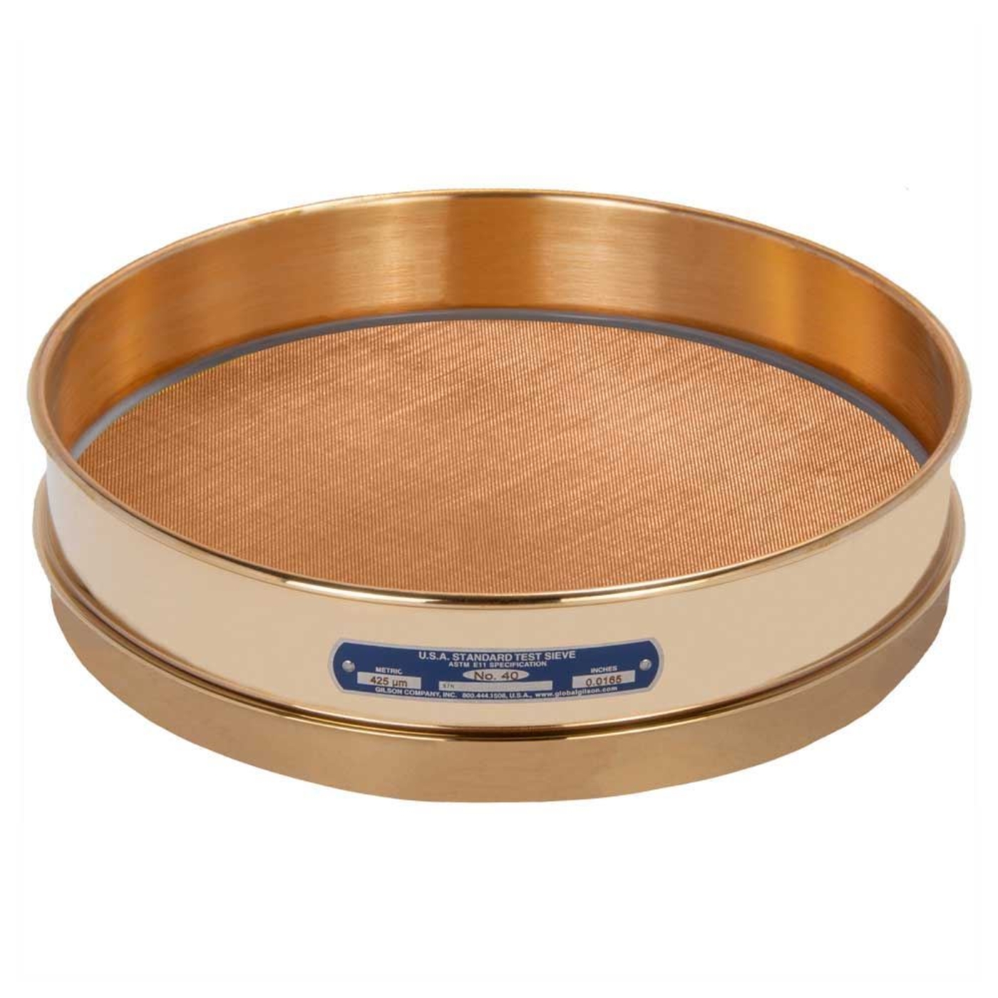 Picture of 12in Sieve, All Brass, Intermediate-Height, No.40