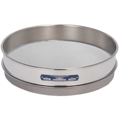 Picture of 12in Sieve, All Stainless, Intermediate-Height, No.170 with Backing Cloth
