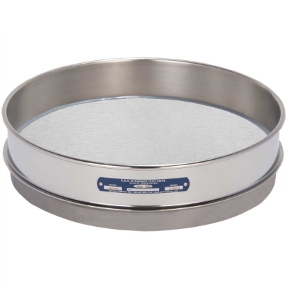 Picture of 12in Sieve, All Stainless, Intermediate-Height, No.80 with Backing Cloth