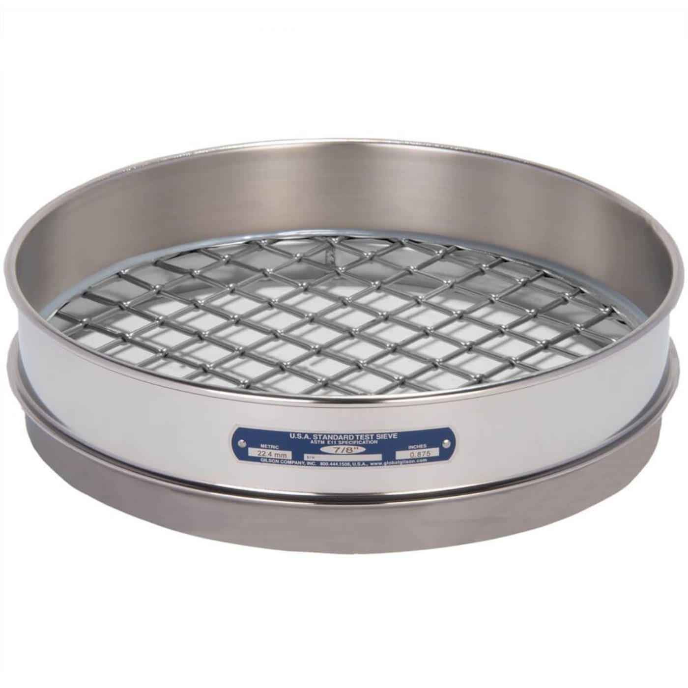 Picture of 12in Sieve, All Stainless, Intermediate-Height, 7/8in