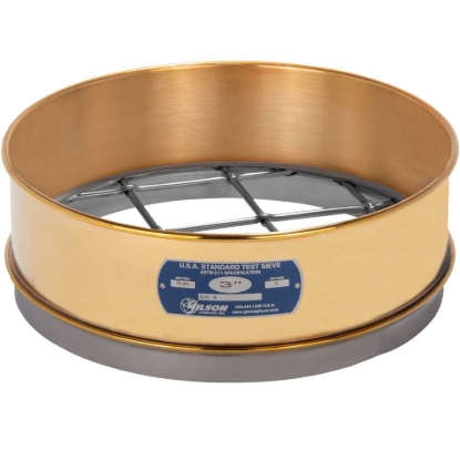 Picture of 12in Sieve, Brass/Stainless, Full-Height, 3in