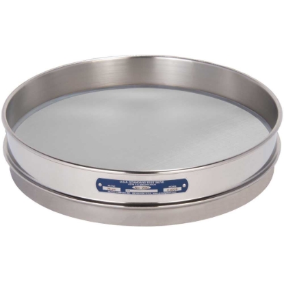 Picture of 12in Sieve, All Stainless, Half-Height, No.200 with Backing Cloth