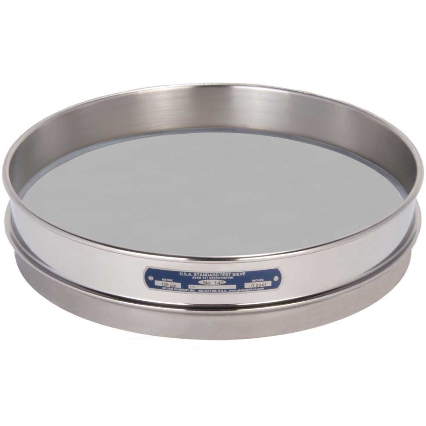 Picture of 12in Sieve, All Stainless, Half-Height, No.140