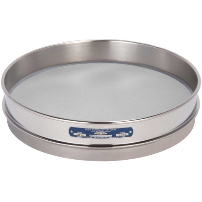 Picture of 12in Sieve, All Stainless, Half-Height, No.120 with Backing Cloth