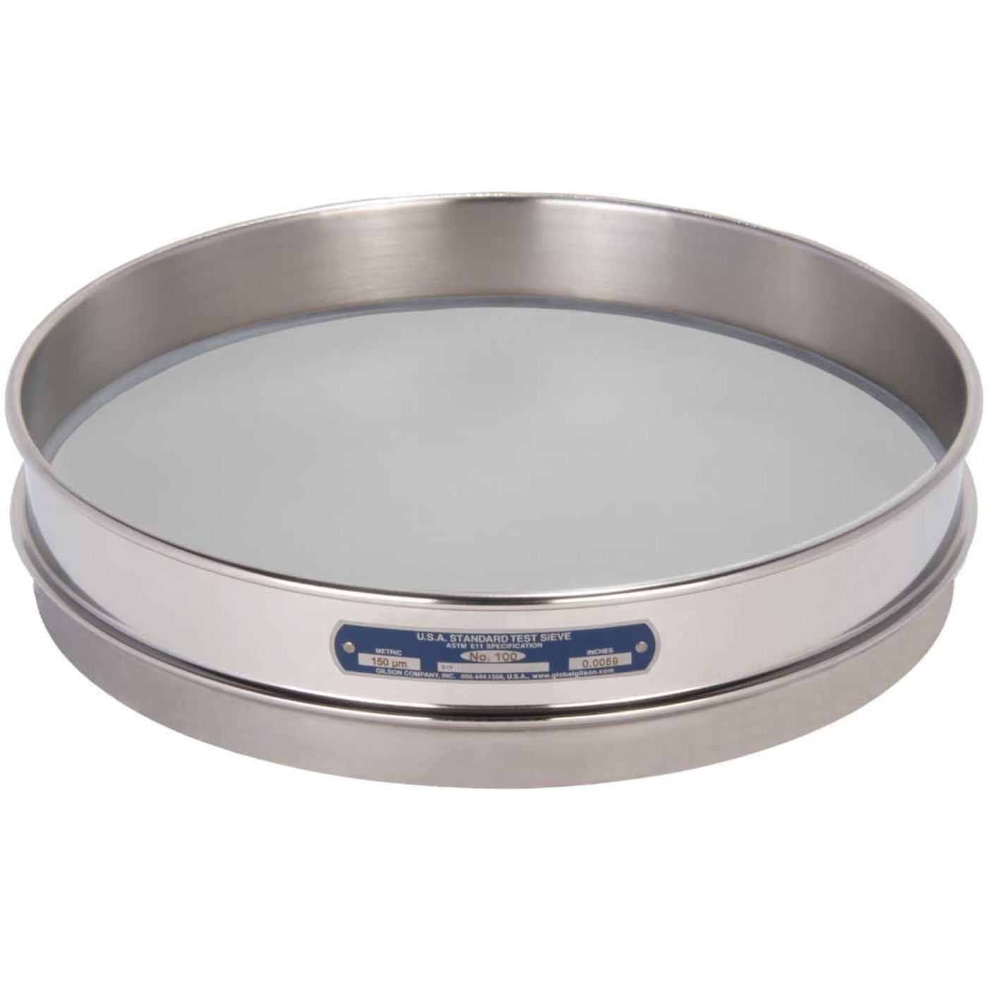 Picture of 12in Sieve, All Stainless, Half-Height, No.100