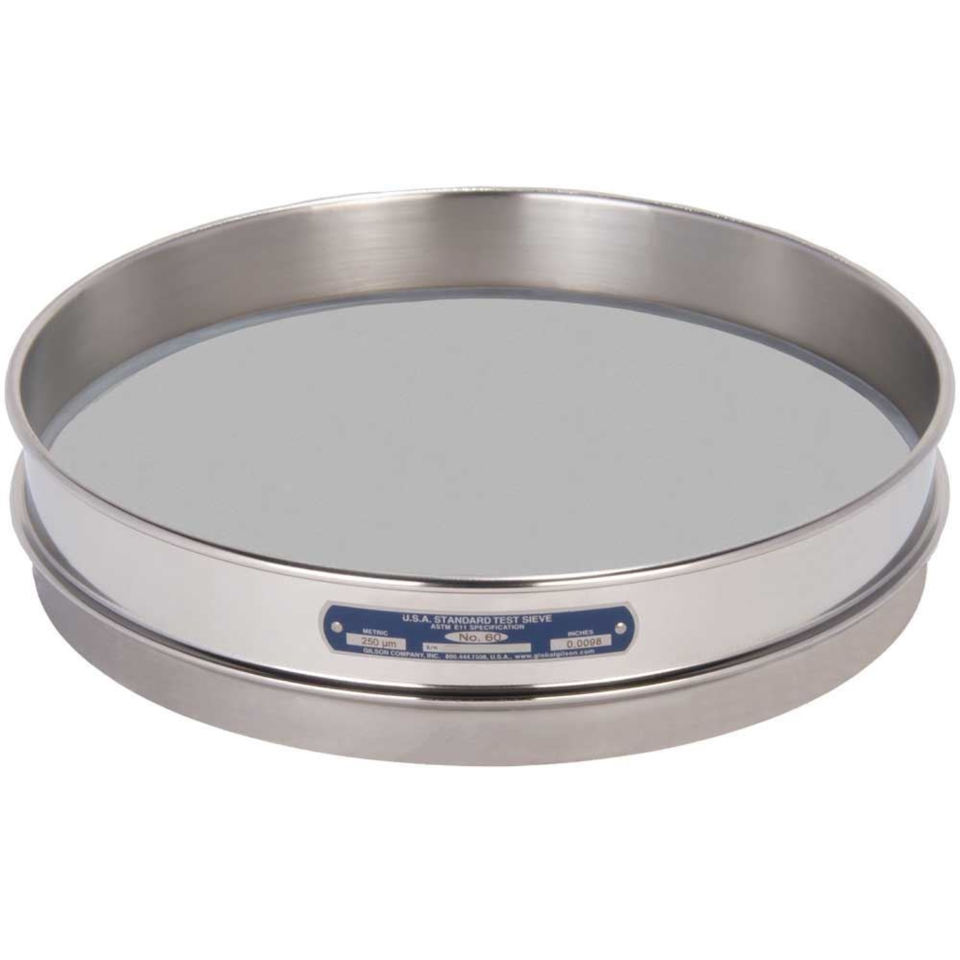 Picture of 12in Sieve, All Stainless, Half-Height, No.60