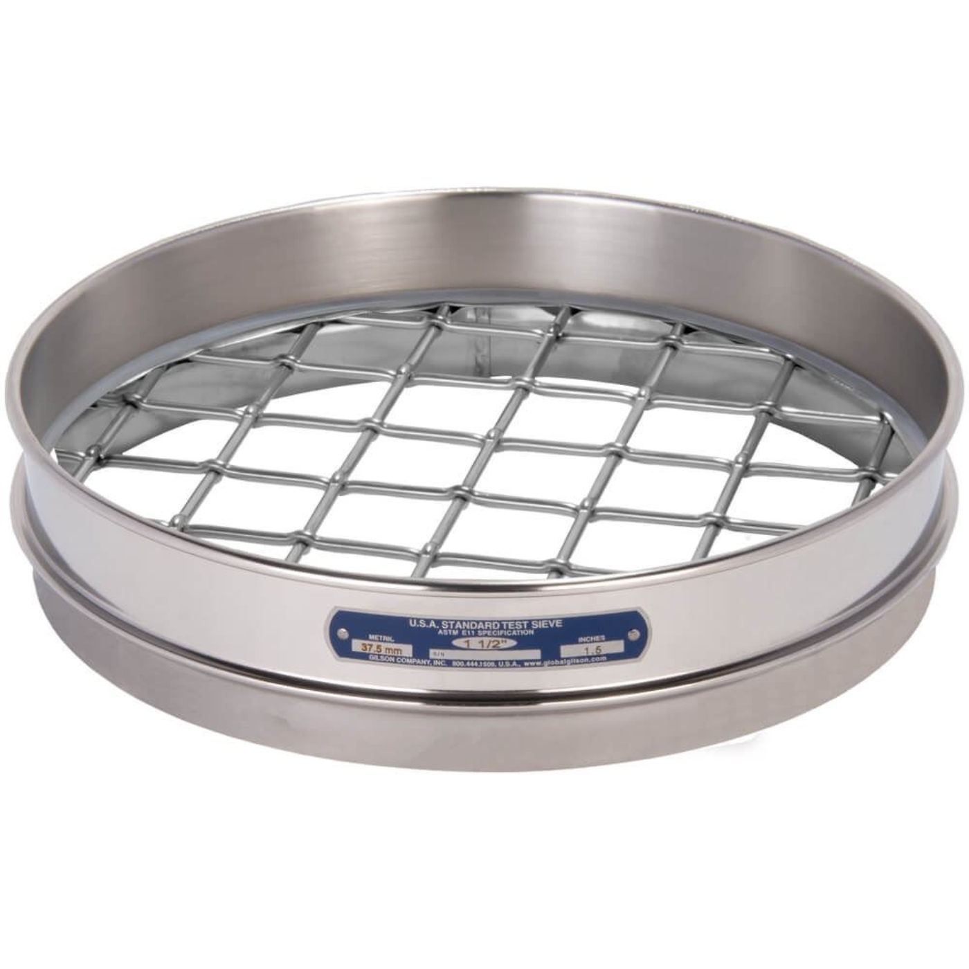 Picture of 12in Sieve, All Stainless, Half-Height, 1-1/2in