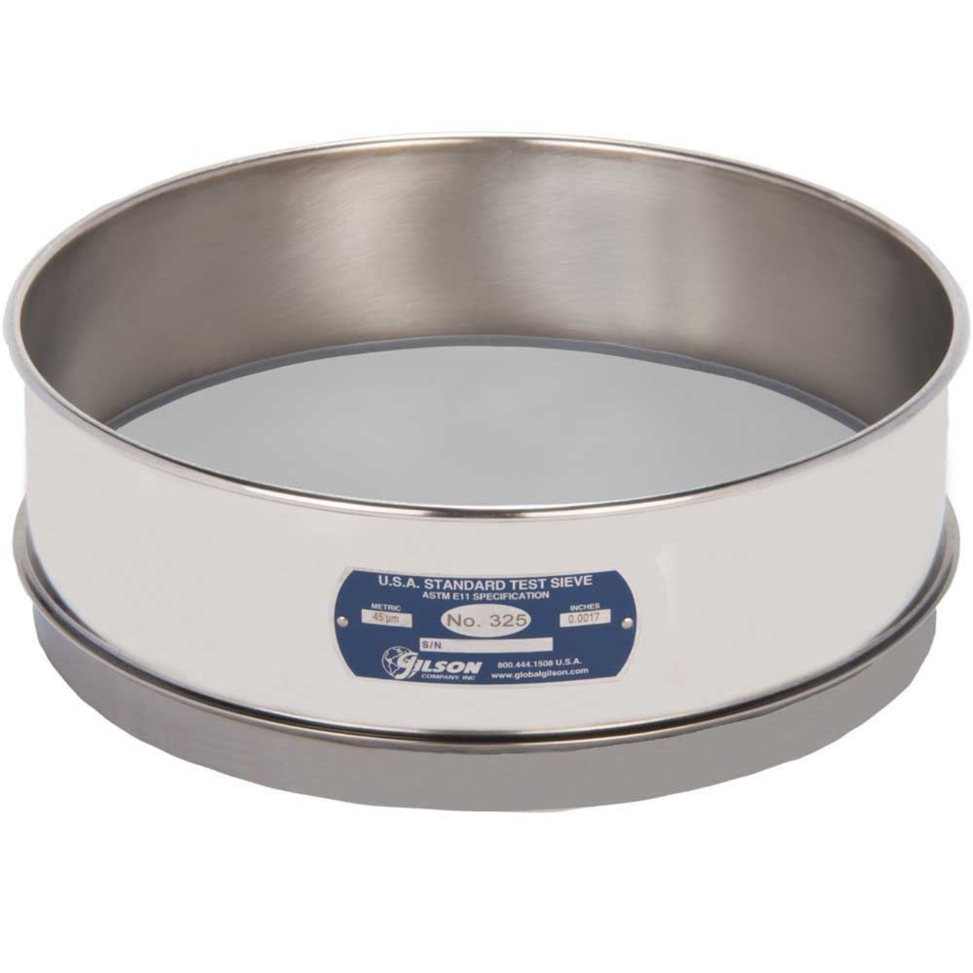 Picture of 12in Sieve, All Stainless, Full-Height, No.325