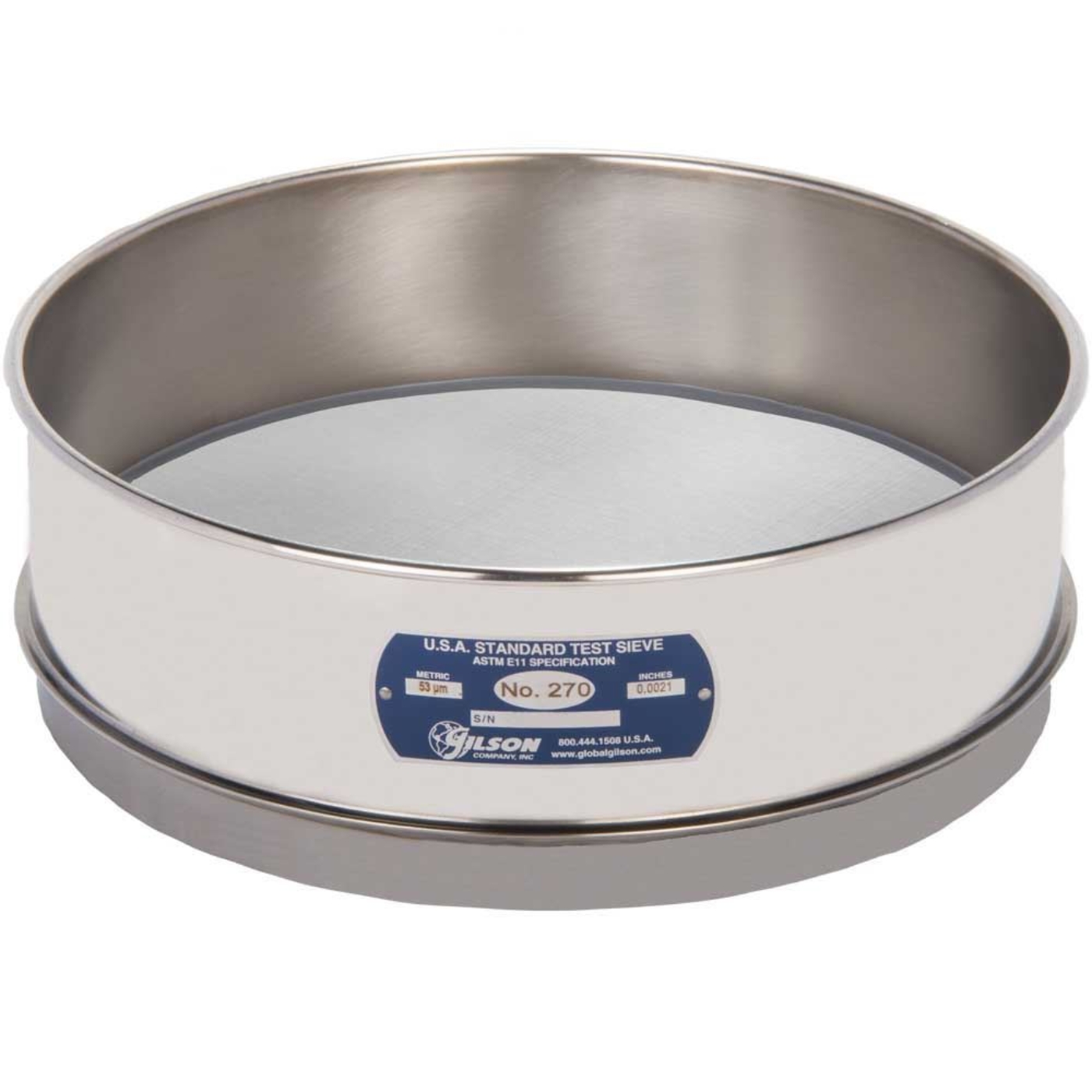 Picture of 12in Sieve, All Stainless, Full-Height, No.270