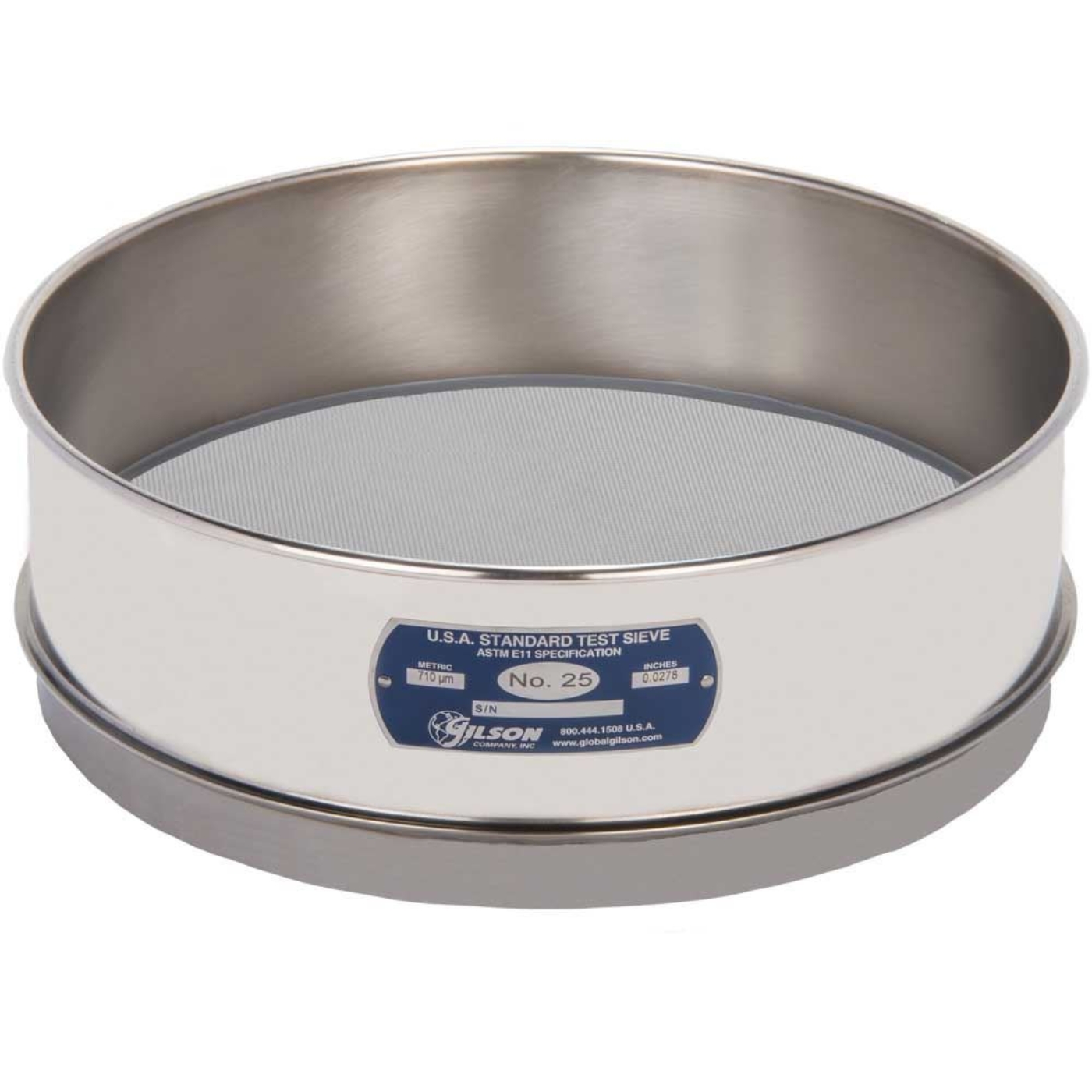 Picture of 12in Sieve, All Stainless, Full-Height, No.25