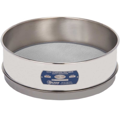Picture of 12in Sieve, All Stainless, Full-Height, No.18