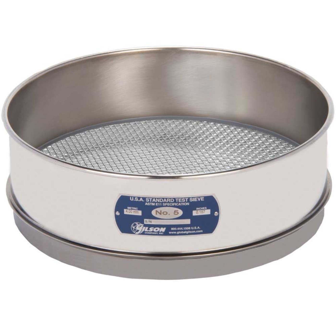 Picture of 12in Sieve, All Stainless, Full-Height, No.5