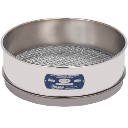 Picture of 12in Sieve, All Stainless, Full-Height, 5/16in