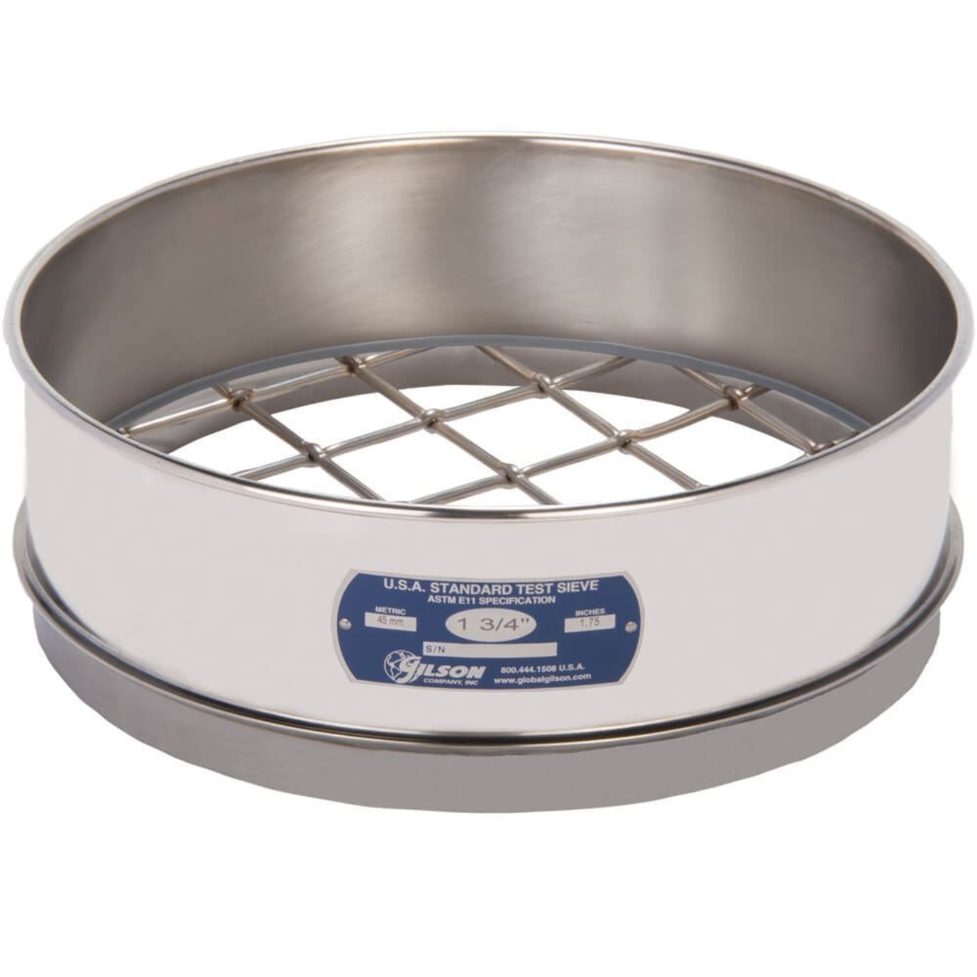 Picture of 12in Sieve, All Stainless, Full-Height, 1-3/4in