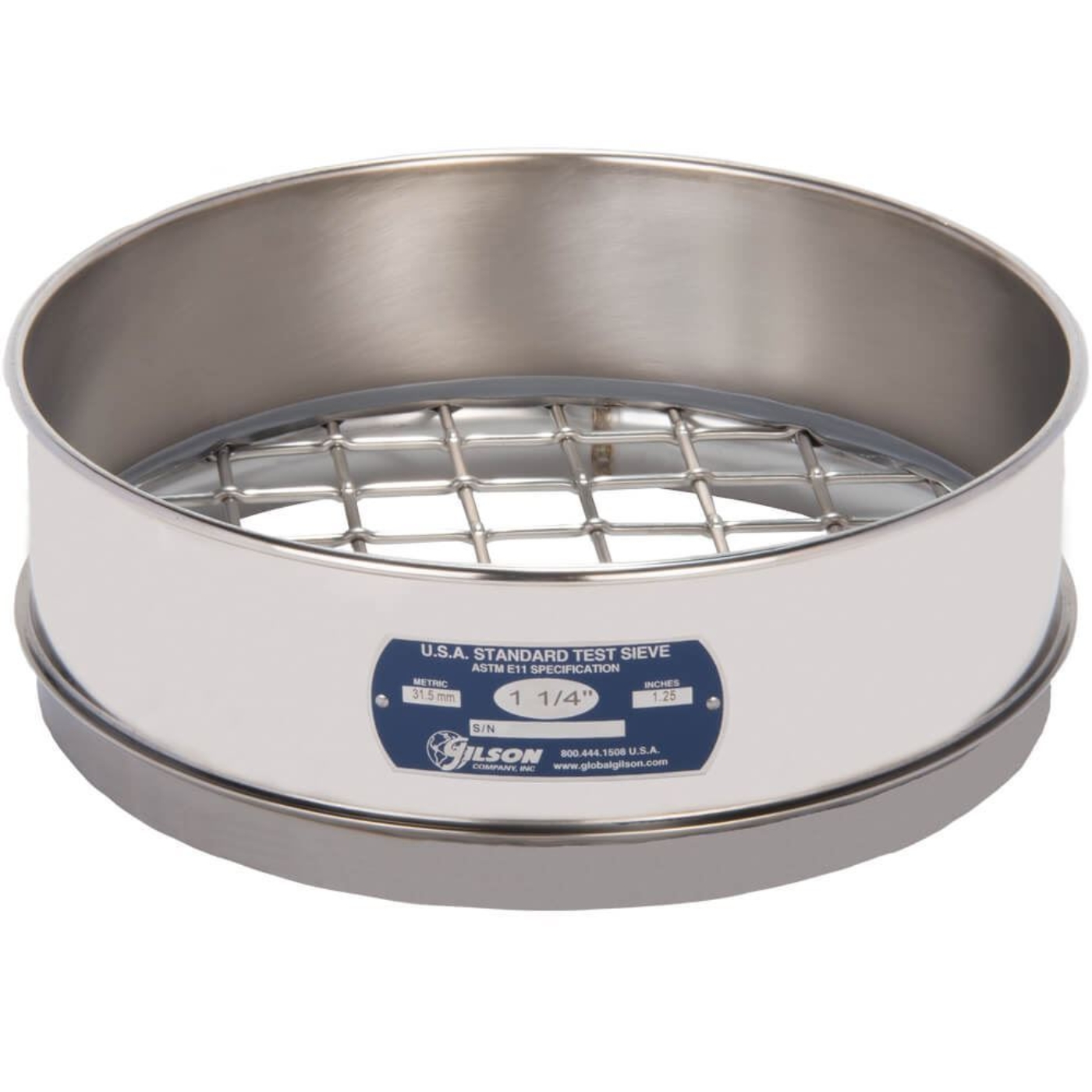 Picture of 12in Sieve, All Stainless, Full-Height, 1-1/4in