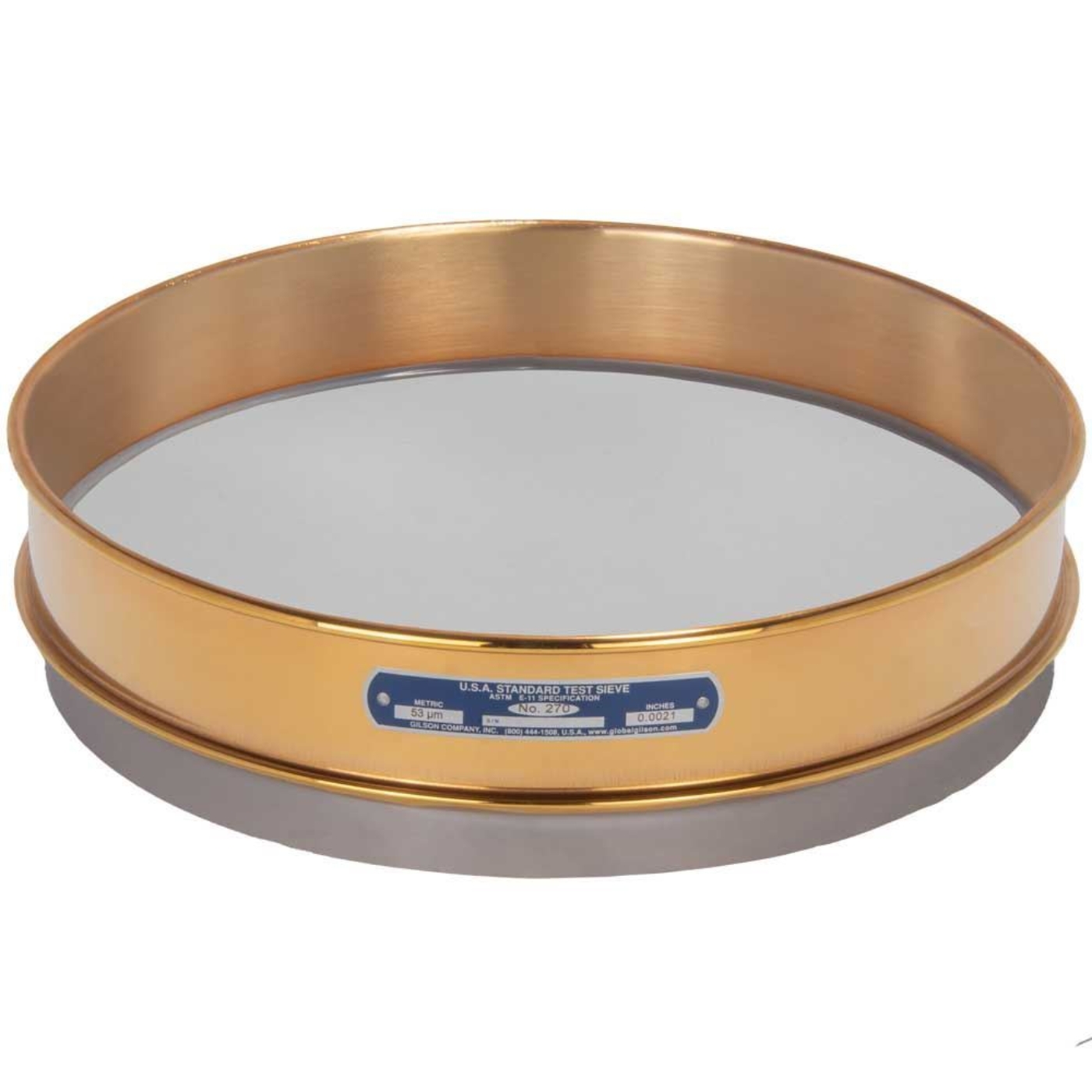 Picture of 12in Sieve, Brass/Stainless, Intermediate-Height, No.270