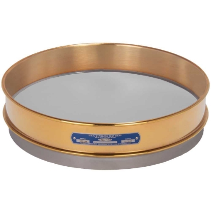 Picture of 12in Sieve, Brass/Stainless, Intermediate-Height, No.100 with Backing Cloth