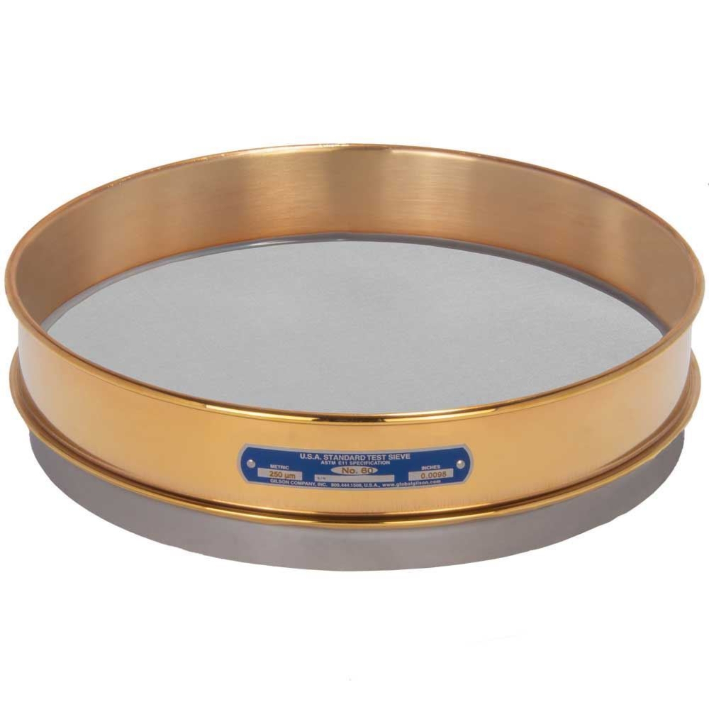Picture of 12in Sieve, Brass/Stainless, Intermediate-Height, No.60