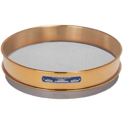 Picture of 12in Sieve, Brass/Stainless, Intermediate-Height, No.18