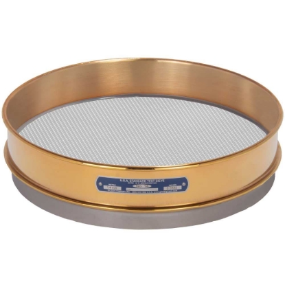 Picture of 12in Sieve, Brass/Stainless, Intermediate-Height, No.14